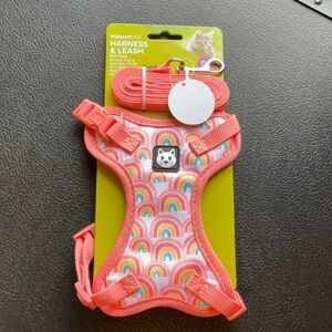 Vibrant Pink Cat Harness & Leash